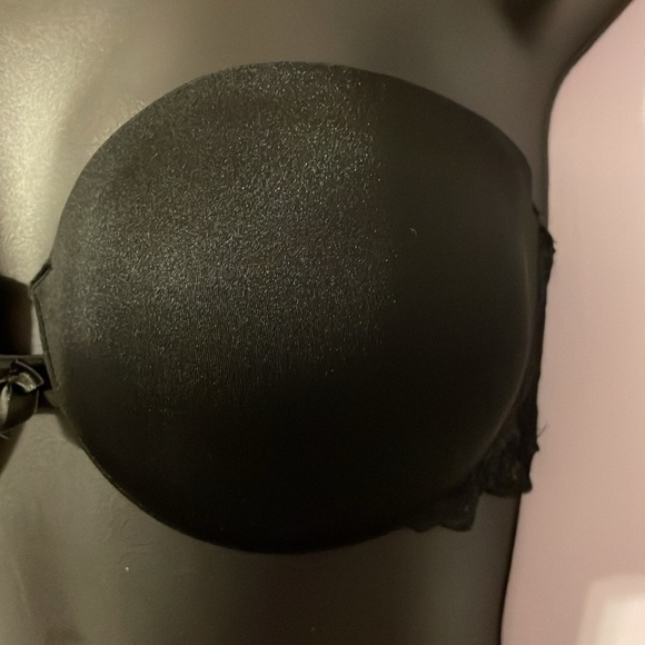 Victoria’s Secret Angels Black Strapless Side Lace Detail Bra size 34D - Picture 6 of 15